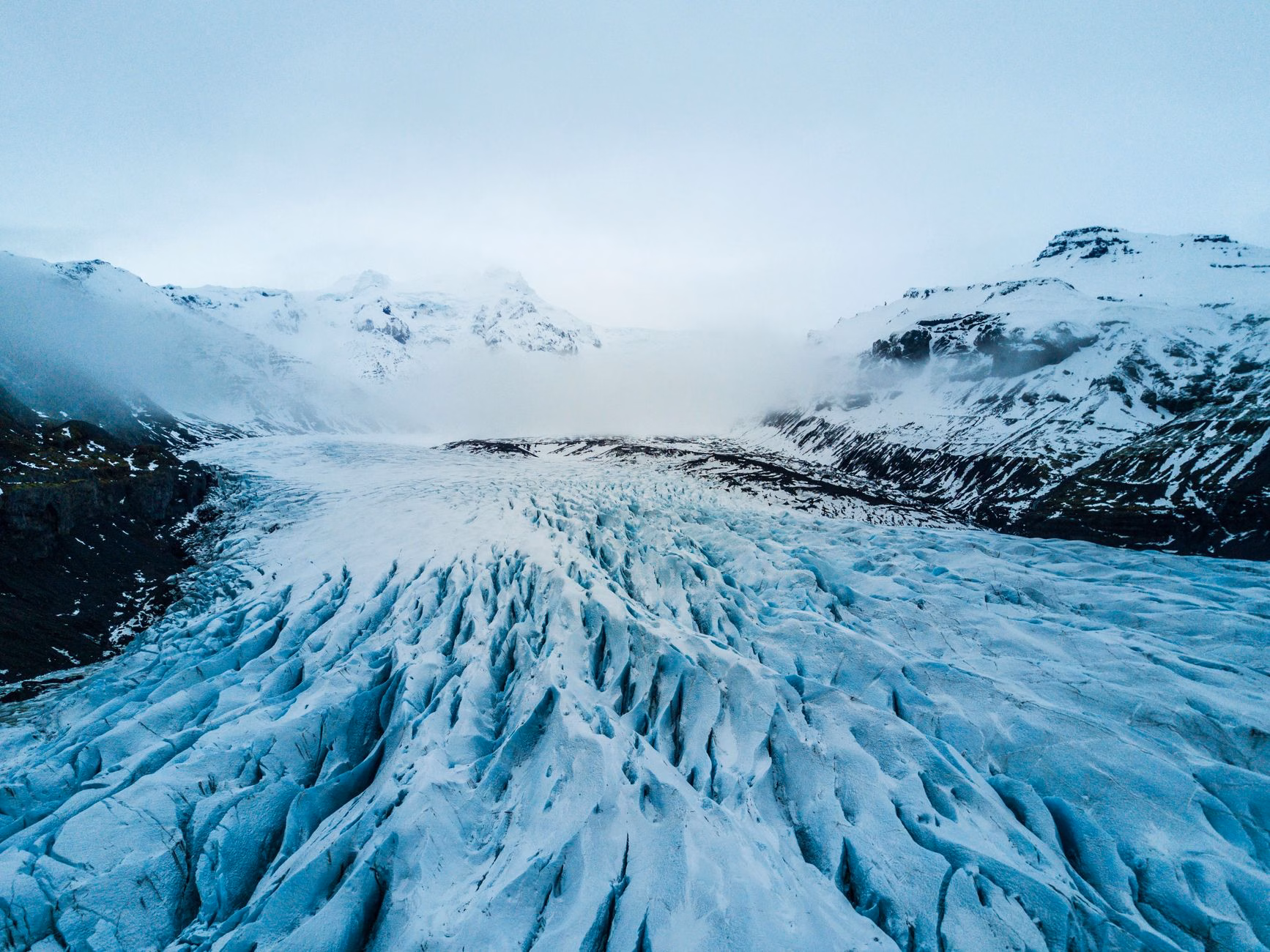 Paysage enneigé et glacé du grand Nord